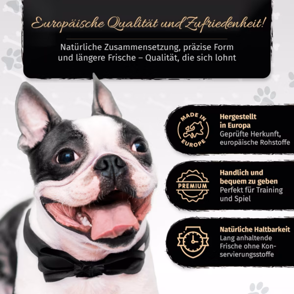BONE APPETIT Rindfleischwürfel für Hunde, Hundefutter, Rind Kauwürfel, 300g - kleine Snack oder Leck