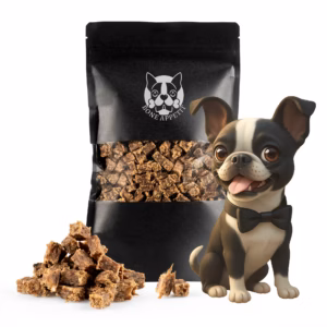 BONE APPETIT Rindfleischwürfel für Hunde, Hundefutter, Rind Kauwürfel, 300g - kleine Snack oder Leck