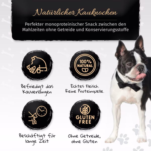 BONE APPETIT Rinderohren XL für Hunde, 10 Stück, Hundeleckerli, Zahnpflege, Glutenfrei - Naturkau Sn