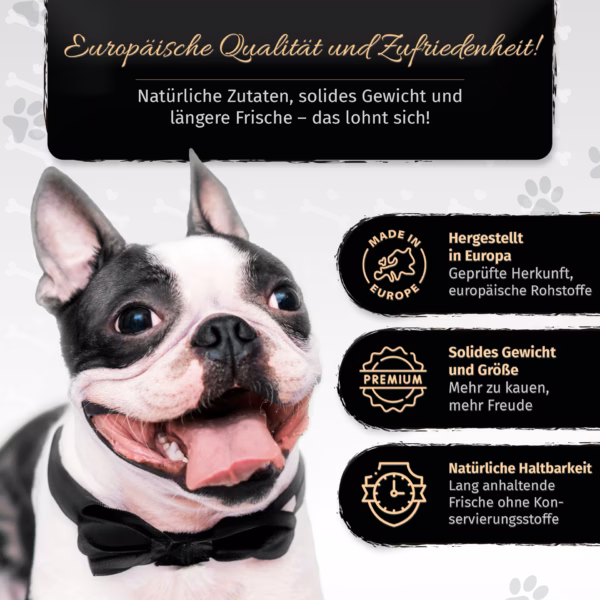 BONE APPETIT Rinderohren XL für Hunde, 10 Stück, Hundeleckerli, Zahnpflege, Glutenfrei - Naturkau Sn