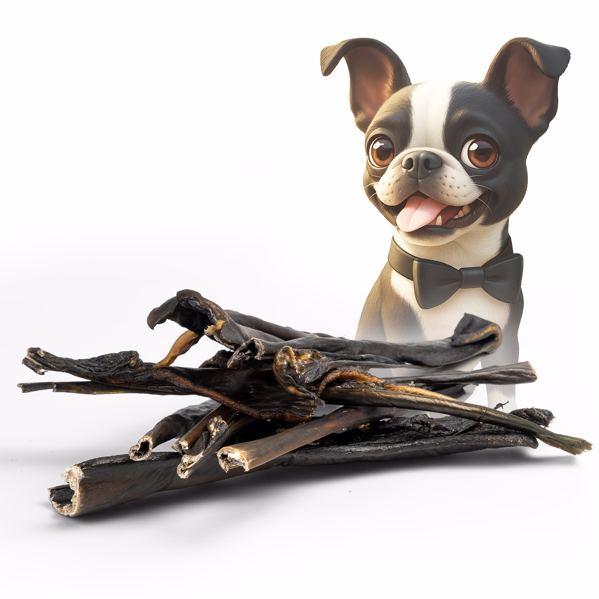 BONE APPETIT Rinderkopfhaut Streifen getrocknete 30cm für Hunde - Rinderkopfhautstangen, Naturkausna BONE APPETIT Rinderkopfhaut Streifen getrocknete 30cm für Hunde - Rinderkopfhautstangen, Naturkausna