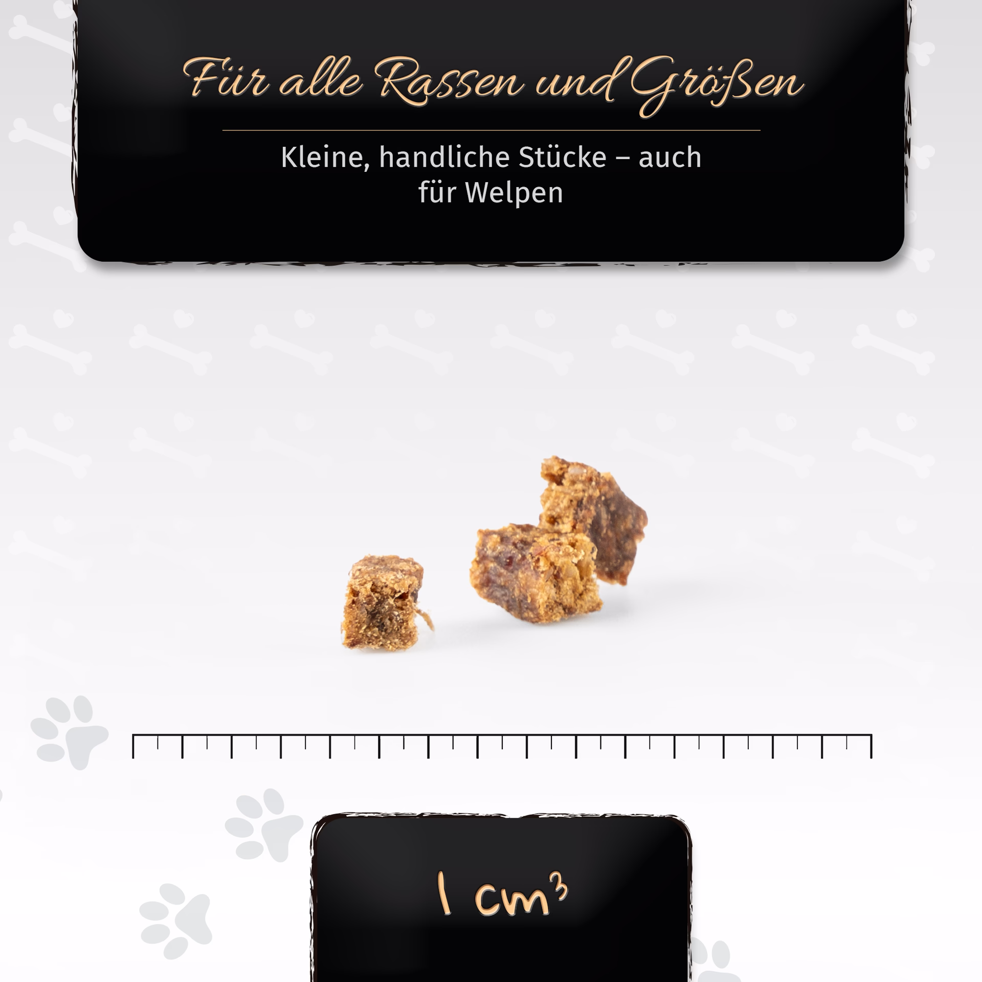 BONE APPETIT Hirschwürfel für Hunde, Hundeleckerli, Kausnack, 300g - Ideal für Training und Belohnun BONE APPETIT Hirschwürfel für Hunde, Hundeleckerli, Kausnack, 300g - Ideal für Training und Belohnun