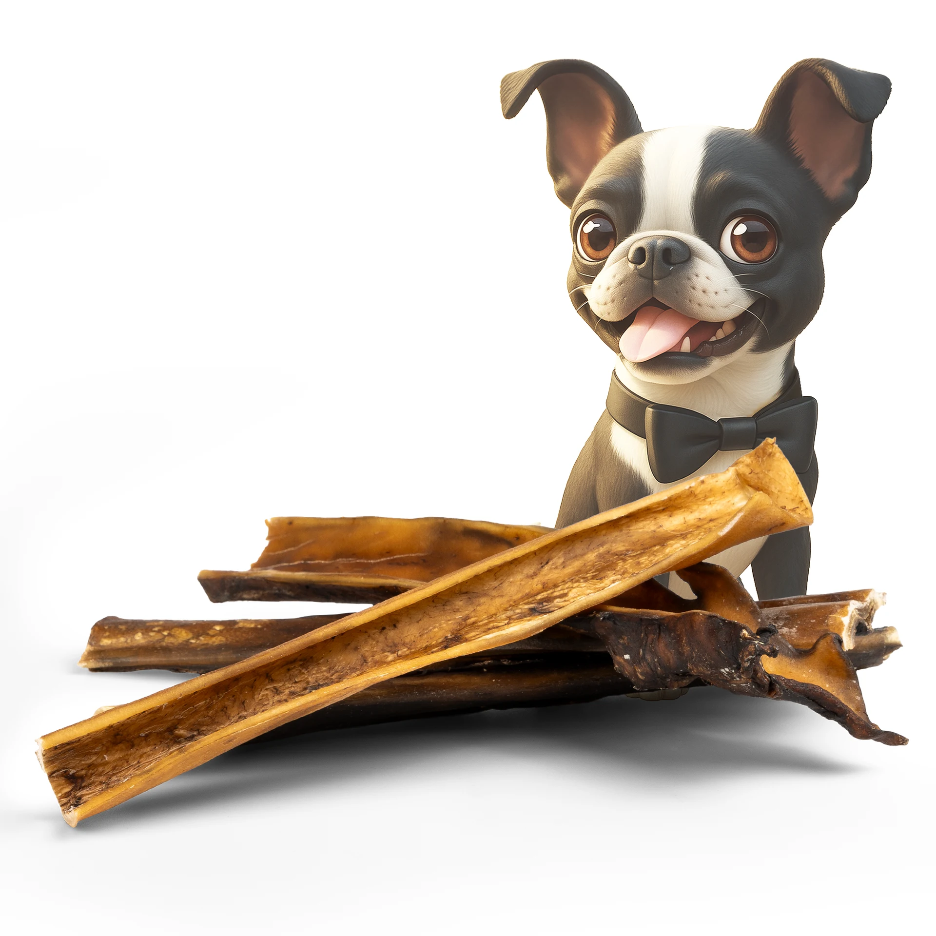 BONE APPETIT Hirschhaut, Getrockneter Kauartikel für Hunde 30 cm - 100% Natürlich, Zahnpflege - für