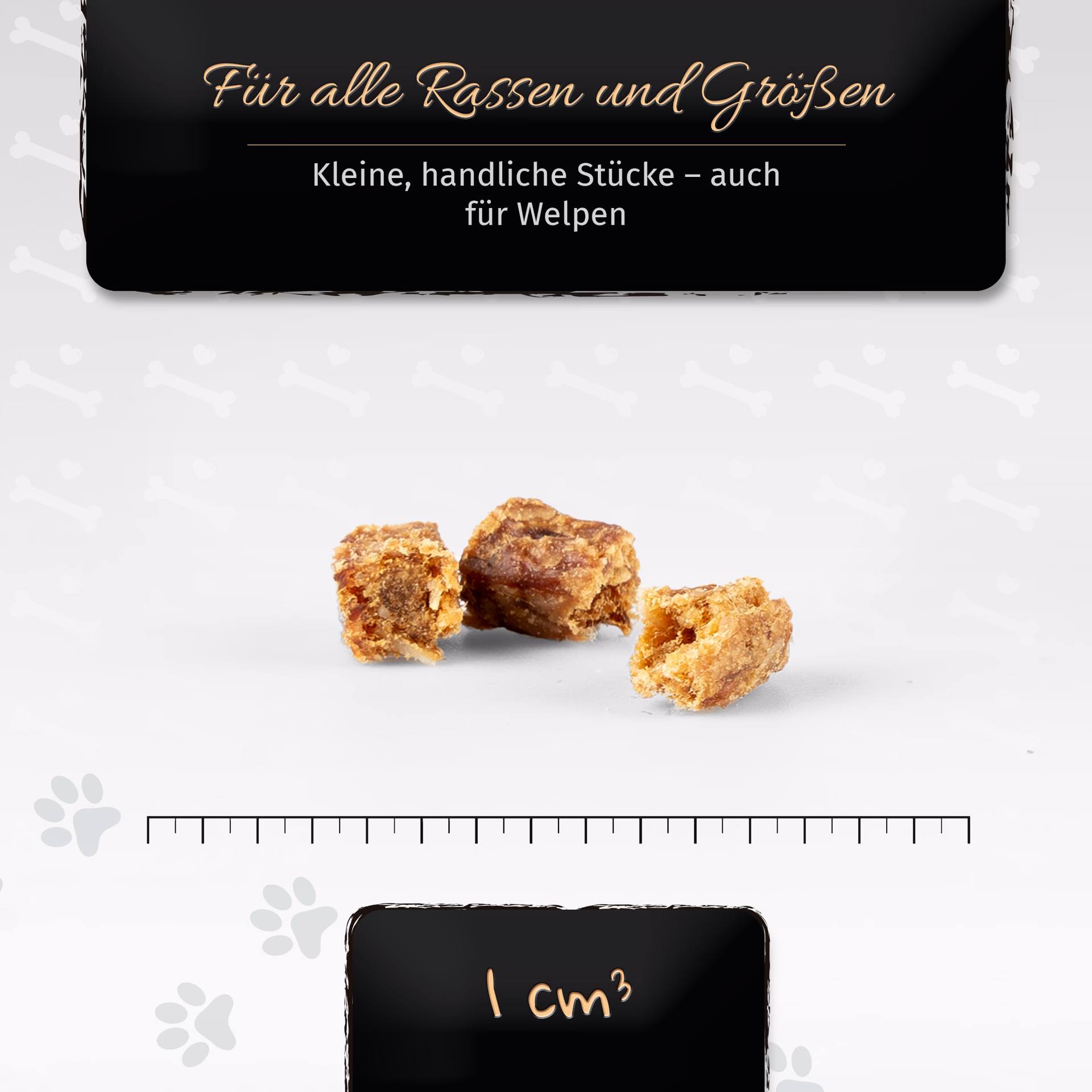 BONE APPETIT Entenwürfel für Hunde, Kausnack, Hundeleckerli, 300g - kleine Snack oder Leckerli für Z