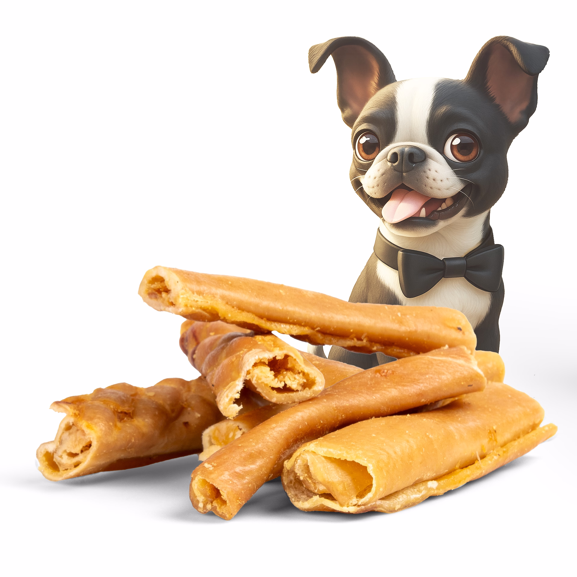 BONE APPETIT Schweinerollen für Hunde (circa 10-15cm) - Naturkau Snack oder Leckerli für Zwischendur BONE APPETIT Schweinerollen für Hunde (circa 10-15cm) - Naturkau Snack oder Leckerli für Zwischendur