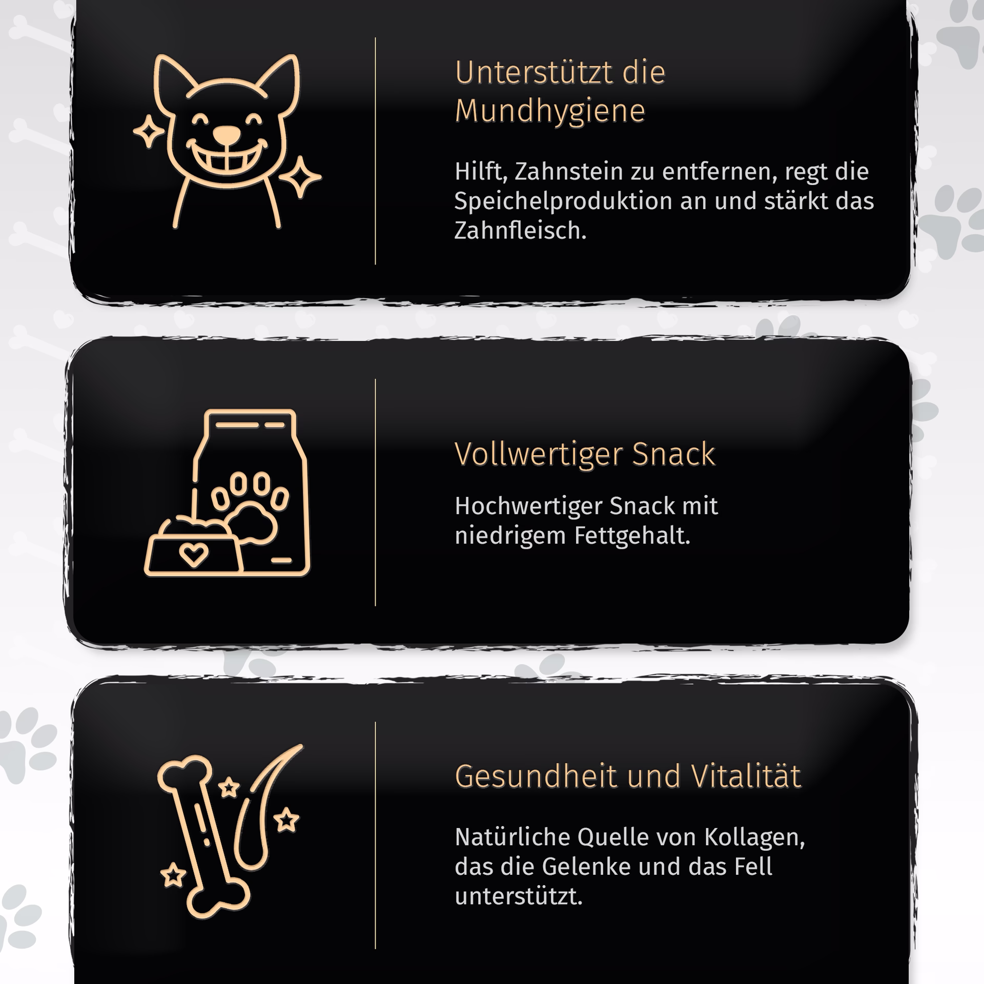 BONE APPETIT Wildfleischstreifen für Hunde, Trainingssnack, Hundeleckerli, 300g - Fettarmer und glut