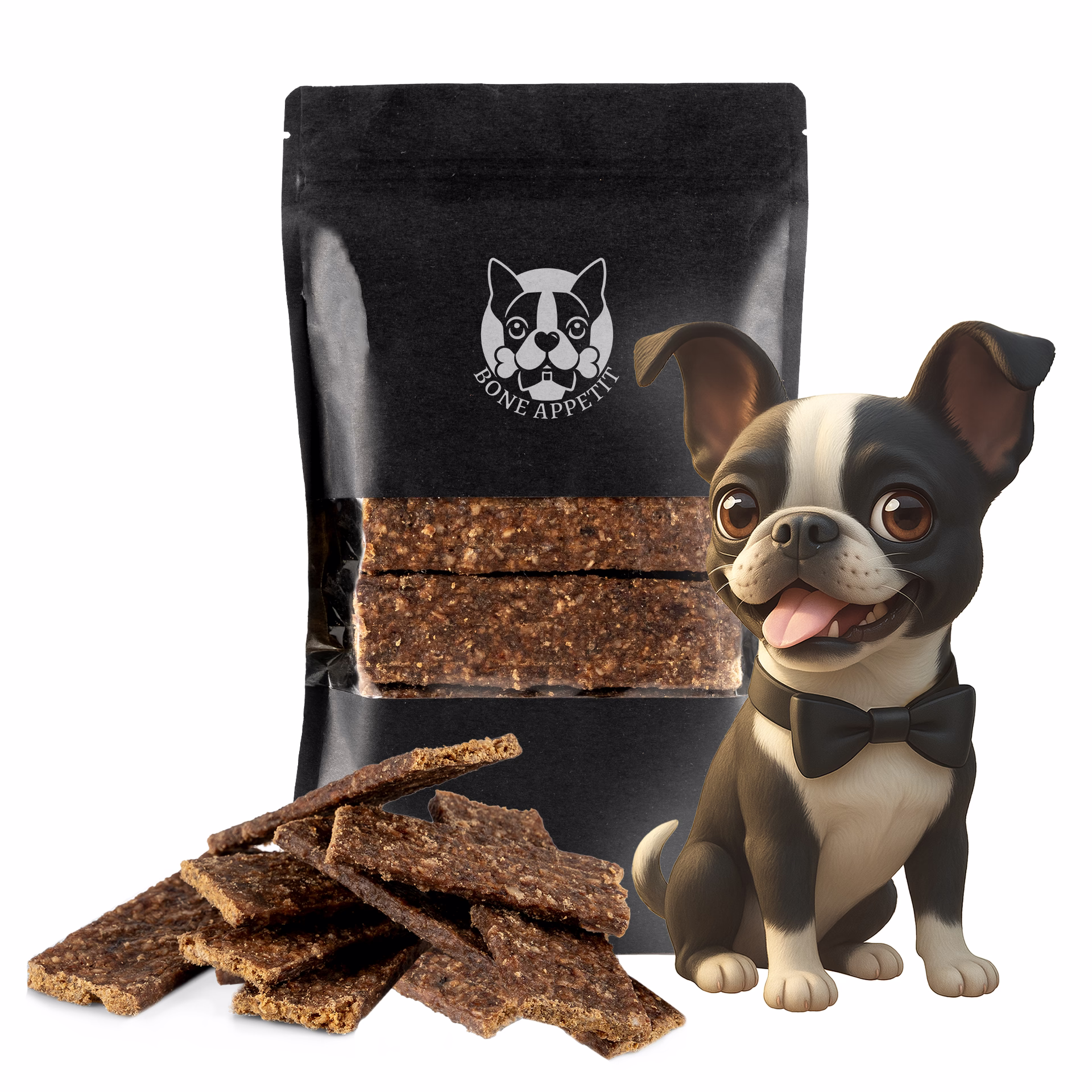 BONE APPETIT Hirschstreifen für Hunde, Trainingssnack, Hundeleckerli, 300g - Fettarmer und glutenfre BONE APPETIT Hirschstreifen für Hunde, Trainingssnack, Hundeleckerli, 300g - Fettarmer und glutenfre